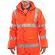 Beeswift Bseen High Visibility PU Jacket Orange 4XL PUJOR4XL
