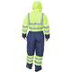 Beeswift Two Tone Hi Visibility Thermal Waterproof Coverall Saturn Yellow & Navy Blue 3XL BD900SYN3XL
