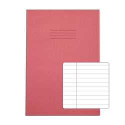 RHINO A4 Exercise Book 80 Page, Pink, F8M [50]