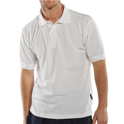Beeswift Click Short Sleeve Polo Shirt White 2XL CLPKSW2XL