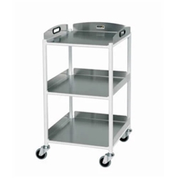 Sunflower Dressing Trolley 46cm Wide 3 x S Steel Trays