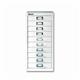 Bisley 10 Multidrawer Cabinet A4 279x380x590mm Chalk White BY19660
