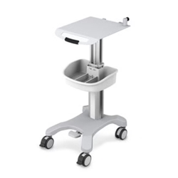 Height adjustable ECG Cart with storage basket -
