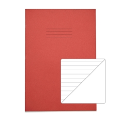 RHINO A4 Exercise Book 80 Page, Red, F8/Plain