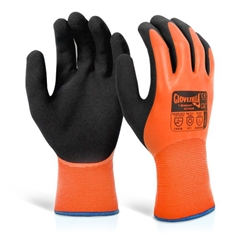 Beeswift Glovezilla LatexThermal Gloves (Pack of 10) Orange 2XL GZ105OR2XL