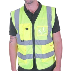 Beeswift Executive Mesh Waistcoat Saturn Yellow 2XL HVMWEXECSY2XL