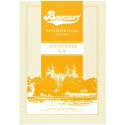 (BOWCOURT) Boardroom A4 CA 8 Column Analysis Pads With Board Back and Cover Ref CPCA  - Punched 2 hole [Pack of 10]