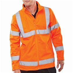 Beeswift Soft Shell Lightweight High Visibility Jacket Orange 5XL SS20471OR5xL