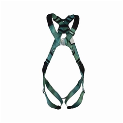 MSA V-Form Full Body Back Chest D-Ring Qwik-Fit Safety Harness Green XS MSA10205849