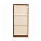 Bisley 3 Drawers Filing Cabinet Lockable 470x622x1016mm Coffee/Cream BS3EC/C