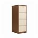 Bisley 4 Drawer Filing Cabinet Lockable 470x622x1321mm Coffee/Cream BS4EC/C