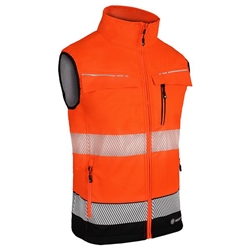 Beeswift Deltic High Visibility Gilet Two-Tone Orange/Black S BSDBWTTORBLS