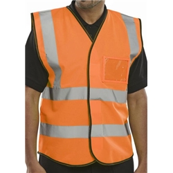 Beeswift High Visibility ID Vest Orange XL BD108ORXL