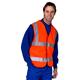 Beeswift High Visibility Waistcoat Full App G Red M WCENGREM
