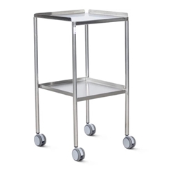 EXPRESS Dressing Trolley - Fixed Shelves Flange Up (450mm)