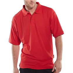 Beeswift Click Short Sleeve Polo Shirt Red 2XL CLPKSRE2XL
