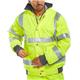 Beeswift Super High Visibility Bomber Jacket Saturn Yellow 2XL BD75SY2XL