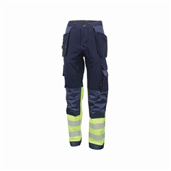 Beeswift High Visibility Two Tone Trousers Saturn Yellow & Navy 42S HVTT080SYN42S