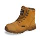 Beeswift Click Waterproof Internal Metatarsal Side Zip Lace up Safety Boots 1Pr Tan 7 CF68NB07