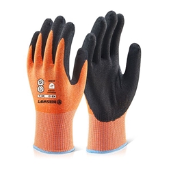 Beeswift Kutstop Microfoam Nitrile Gloves Cut Level 3 Amber L KS13L