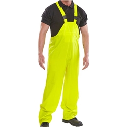 Beeswift Super B-Dri PU Bib Brace Saturn Yellow 2XL SBDBBSY2XL