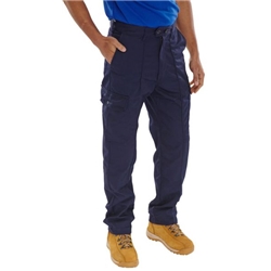 Beeswift Super Click Drivers Trousers Navy Blue 46 PCTHWN46