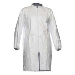 Dupont Tyvek 500 Lab Coat Pl309 (Pack of 10) White 2XL TPL309W2XL