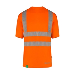 Beeswift Envirowear High Visibility Short Sleeve T-Shirt Orange 5XL EWCTSOR5xL