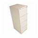 Bisley 4 Drawer Filing Cabinet Lockable 470x622x1321mm Chalk BS4E/CHK
