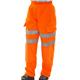 Beeswift High Visibility Fleece Jogging Bottoms Orange 3XL BSJBOR3XL