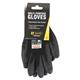 Beeswift Multipurpose PU Palm Coated Gloves 1Pr Blk Large BS043BLL