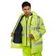 Beeswift 4 In 1 High Visibility Jacket and Bodywarmer Saturn Yellow 3XL TJFSSY3XL