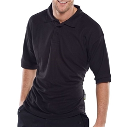 Beeswift Click Short Sleeve Polo Shirt Black 3XL CLPKSBL3XL