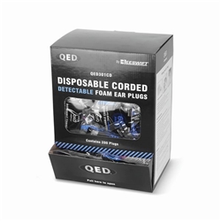 Beeswift QED Corded Detectable Earplugs SNR 39 Blue (Pack of 200) QED301CD
