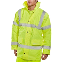 Beeswift Constructor High Visibility Jacket Saturn Yellow 3XL CTJENGSY3XL
