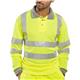 Beeswift Polo Shirt Long Sleeve Saturn Yellow Size 2XL BPKSLSENSY2XL