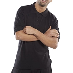 Beeswift Click Premium PK Short Sleeve Polo Shirt Black 2XL CPPKSBL2XL