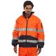 Beeswift Europa High Visibility Bomber Jacket Orange/Navy Blue 2XL EBJORN2XL