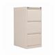 Bisley 3 Drawers Filing Cabinet Lockable 470x622x1016mm Chalk BS3E/CHK