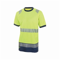 Beeswift High Visibility Short Sleeve T-Shirt Saturn Yellow & Navy Blue M HVTT001SYNM