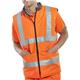 Beeswift High Visibility Reversible Bodywarmer Orange/Grey 4XL BWENGOR4XL