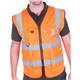 Beeswift Executive Mesh Waistcoat Orange 3XL HVMWEXECOR3XL