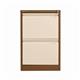 Bisley 2 Drawer Filing Cabinet Lockable 470x622x711mm Coffee/Cream BS2EC/C