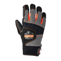 Ergodyne Full Finger Anti Vibration Gloves 1Pr Black & Grey L EY9002L
