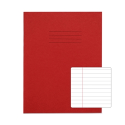 RHINO 9 x 7 Exercise Book 80 Page, Red, F8M