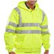 Beeswift Zip Up Hooded High Visibility Sweatshirt Saturn Yellow 3XL BSHSSENSY3XL