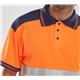 Beeswift PK Two Tone High Visibility Short Sleeve Polo Shirt Orange/Navy Blue 4XL CPKSTTENOR4XL