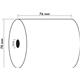 Exacompta Cash Register Roll 2 Ply 57gsm 76x70x12mm 25m White (Pack 10) - 40358E