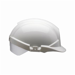 Centurion ReflexSlip Ratchet Safety Helmet with Silver Rear Flash White CNS12WSA