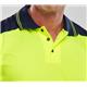 Beeswift Two Tone High Visibility Short Sleeve Polo Shirt Saturn Yellow/Navy Blue 2XL CPKSTTENSY2XL